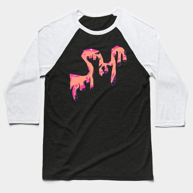 Abstract droplets Baseball T-Shirt by Mushcan